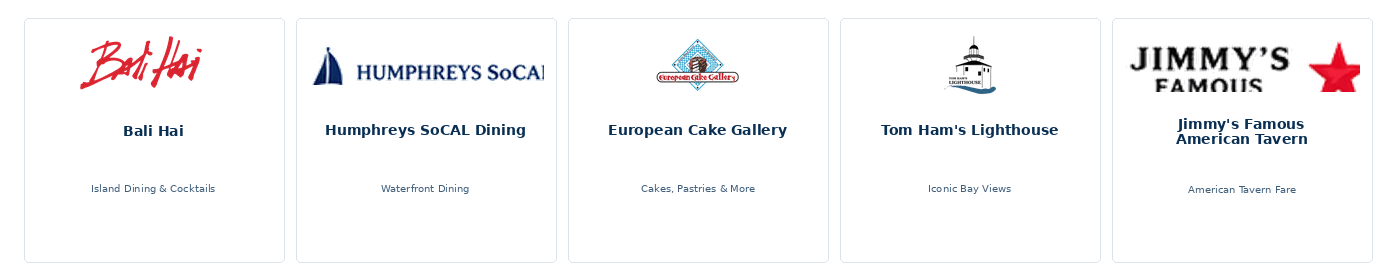 Animated BoatBNB Dining Partner logos
