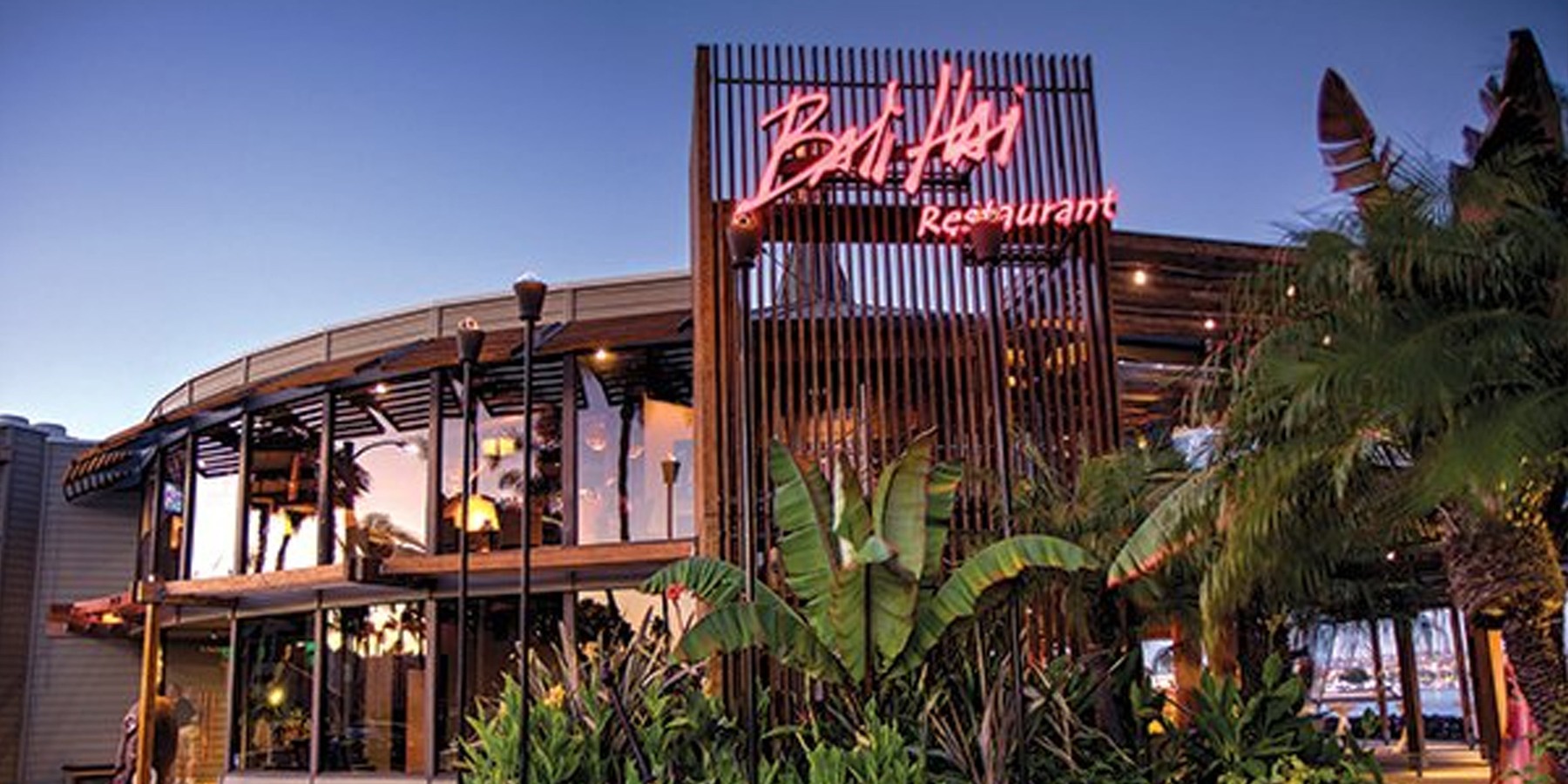 Bali Hai Restaurant exterior on Shelter Island